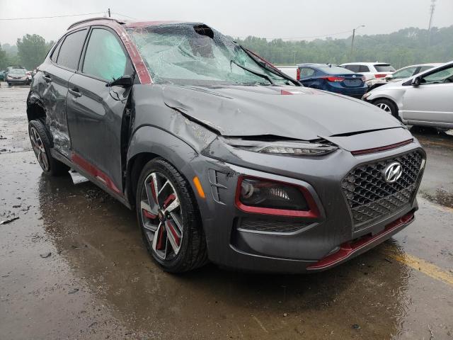 KM8K53A53KU319583 - 2019 HYUNDAI KONA ULTIMATE GRAY photo 4