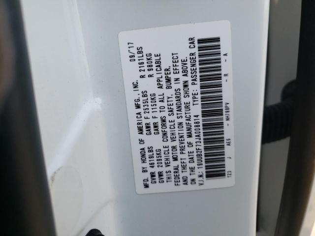 19UUB2F73JA008814 - 2018 ACURA TLX ADVANCE თეთრი ფოტო 12