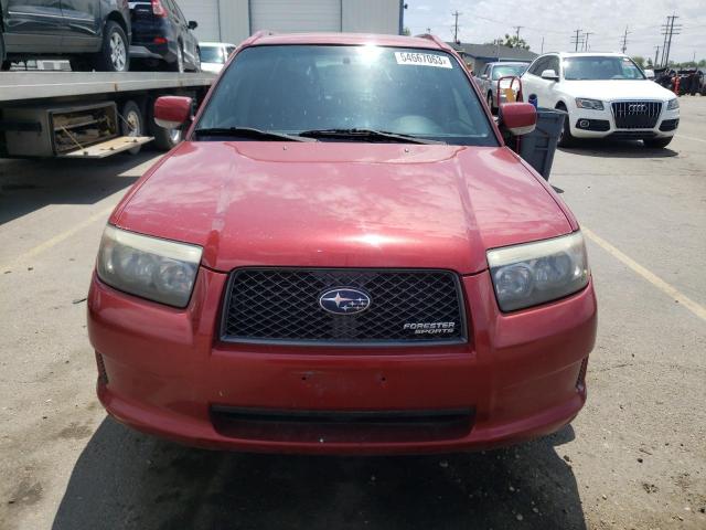 JF1SG66668G725534 - 2008 SUBARU FORESTER SPORTS 2.5X RED photo 5