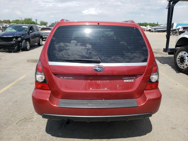 JF1SG66668G725534 - 2008 SUBARU FORESTER SPORTS 2.5X RED photo 6