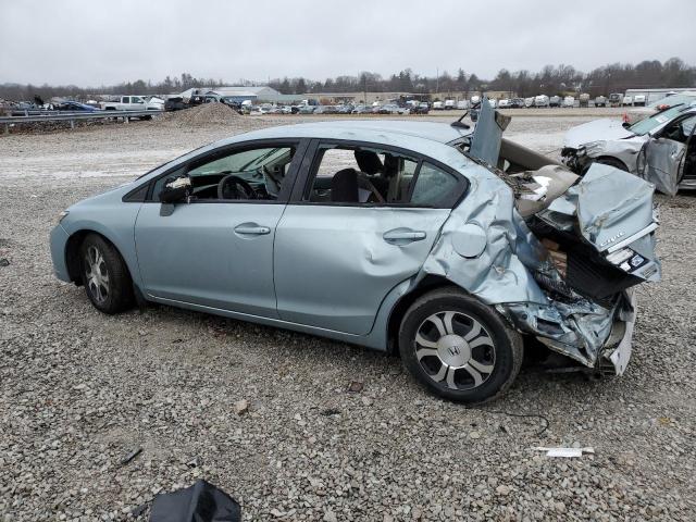 19XFB4F25DE000657 - 2013 HONDA CIVIC HYBRID BLUE photo 2