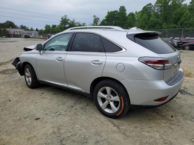 2T2BK1BA5FC279678 - 2015 LEXUS RX 350 BASE SILVER photo 2