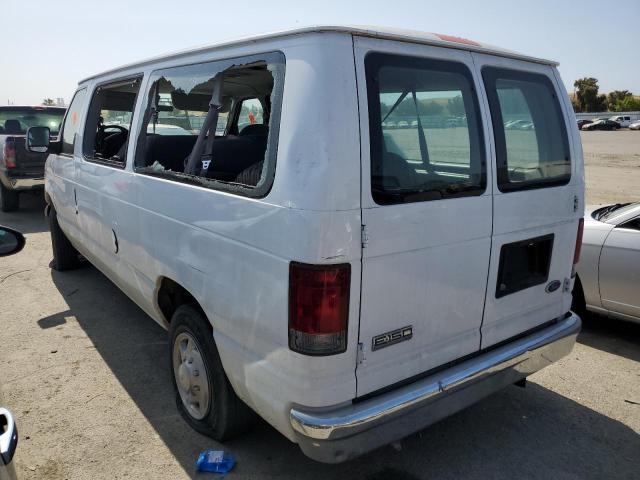 1FMNE11W07DB28236 - 2007 FORD ECONOLINE E150 WAGON WHITE photo 2