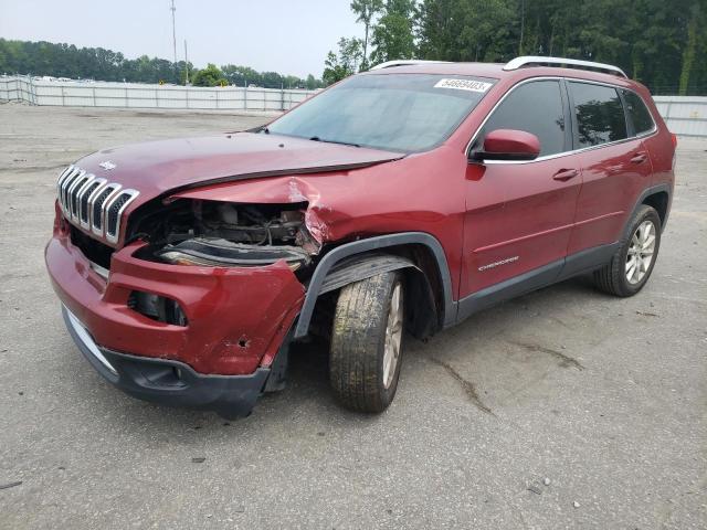 1C4PJMDB5GW181358 - 2016 JEEP CHEROKEE LIMITED BURGUNDY photo 1