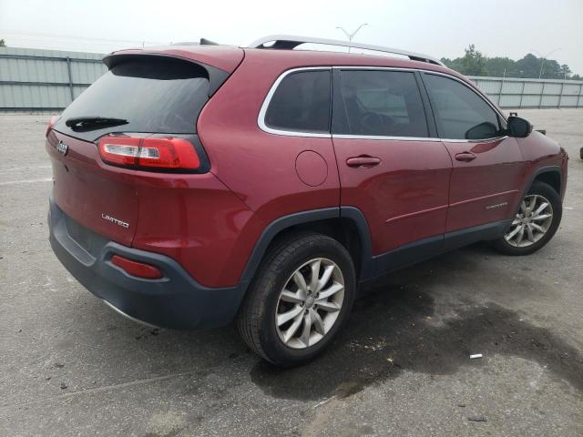 1C4PJMDB5GW181358 - 2016 JEEP CHEROKEE LIMITED BURGUNDY photo 3