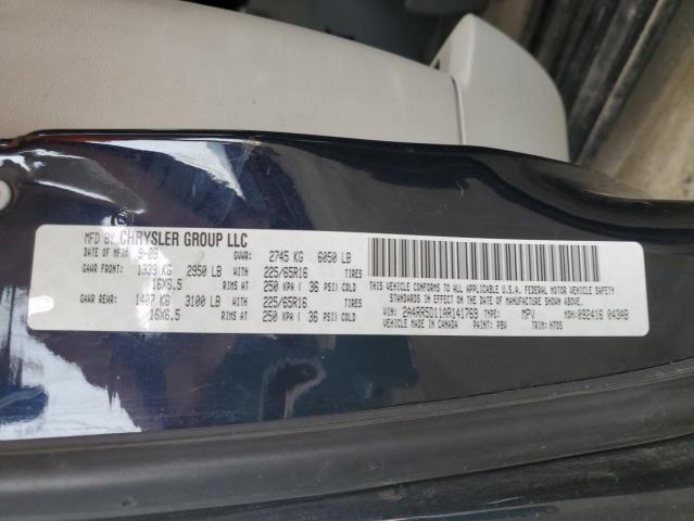 2A4RR5D11AR141769 - 2010 CHRYSLER TOWN & COU TOURING Mavi foto 13