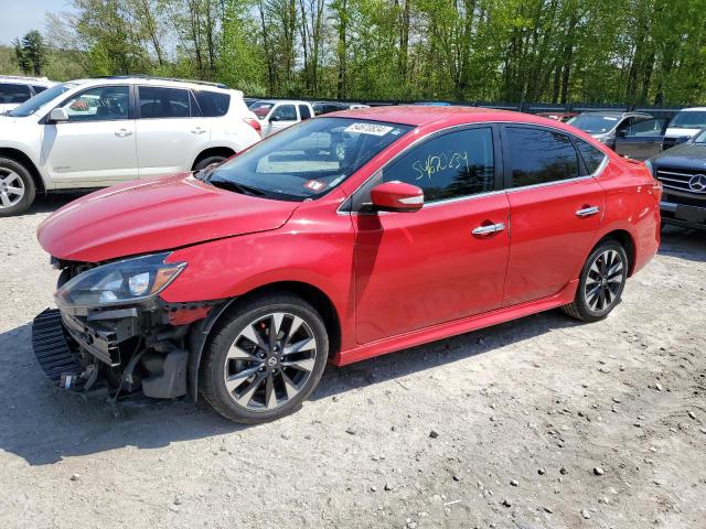 3N1AB7AP3KY280107 - 2019 NISSAN SENTRA S RED photo 1