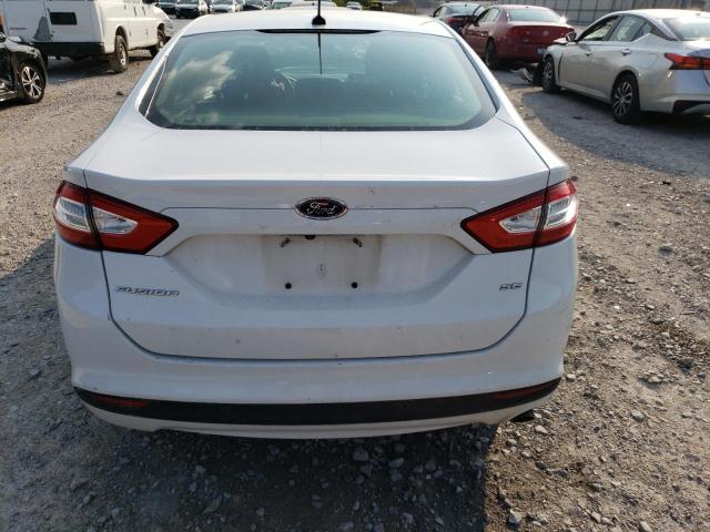 3FA6P0H78GR330749 - 2016 FORD FUSION SE WHITE photo 6