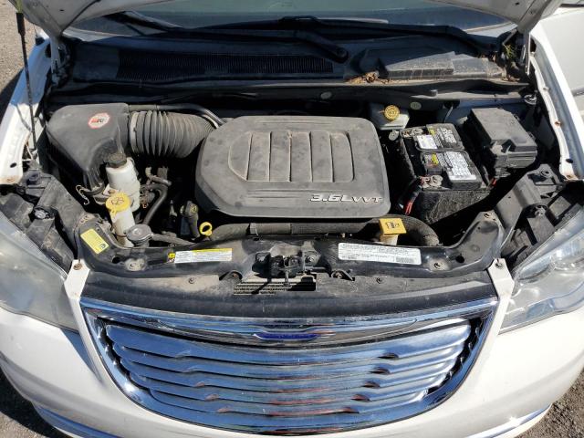 2C4RC1CG3CR361875 - 2012 CHRYSLER TOWN & COU TOURING L WHITE photo 12