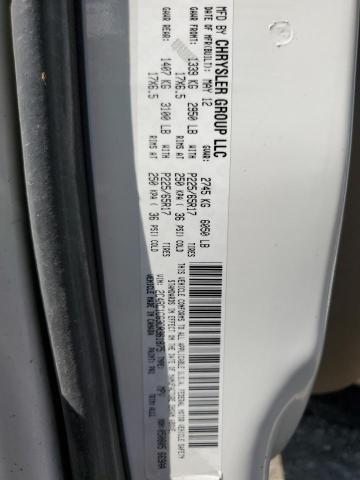 2C4RC1CG3CR361875 - 2012 CHRYSLER TOWN & COU TOURING L WHITE photo 13