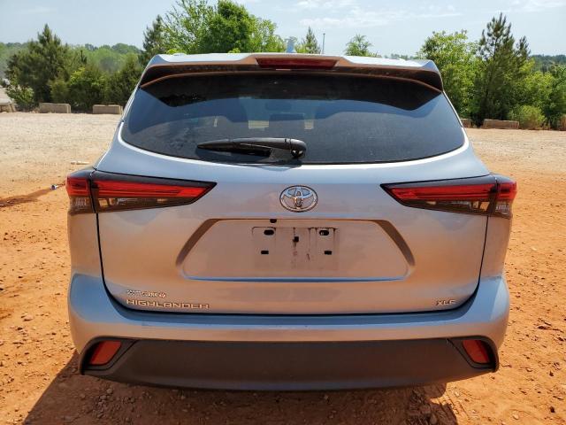 5TDGZRAH6LS501683 - 2020 TOYOTA HIGHLANDER XLE SILVER photo 6