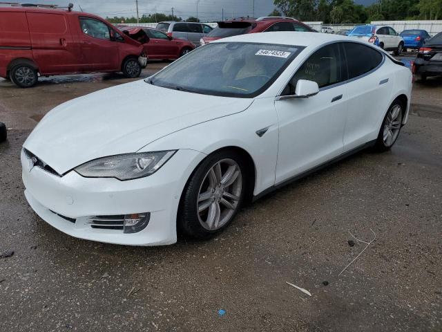 5YJSA1H1XEFP64357 - 2014 TESLA MODEL S Սպիտակ լուսանկար 1
