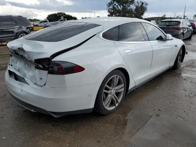 5YJSA1H1XEFP64357 - 2014 TESLA MODEL S Սպիտակ լուսանկար 3