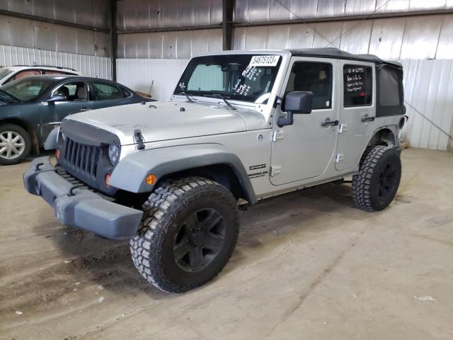 1C4HJWDG1CL114280 - 2012 JEEP WRANGLER U SPORT SILVER photo 1