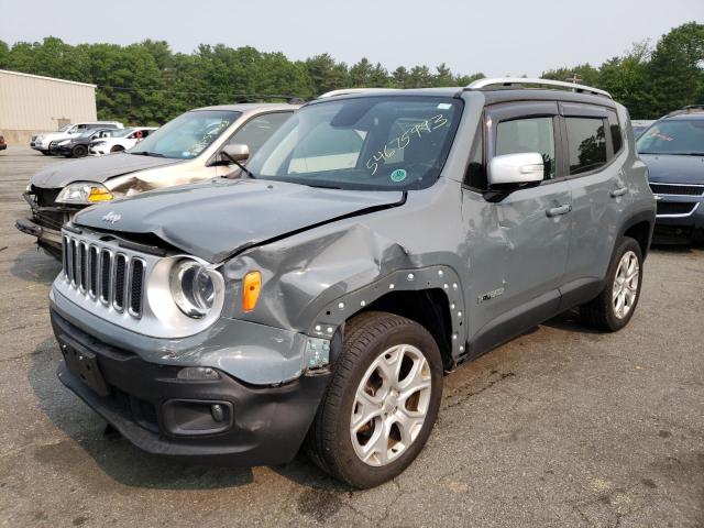 ZACCJBDBXJPH16904 - 2018 JEEP RENEGADE LIMITED GRAY photo 1