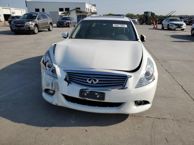 JN1CV6AR6DM356355 - 2013 INFINITI G37 WHITE photo 5