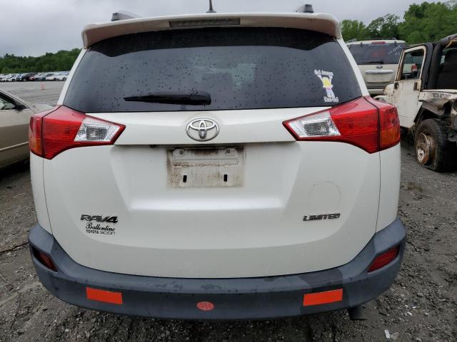 JTMYFREV9FJ027064 - 2015 TOYOTA RAV4 LIMITED WHITE photo 6