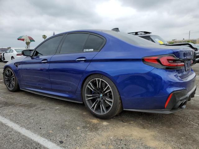 WBSJF0C57JB283263 - 2018 BMW M5 BLUE photo 2