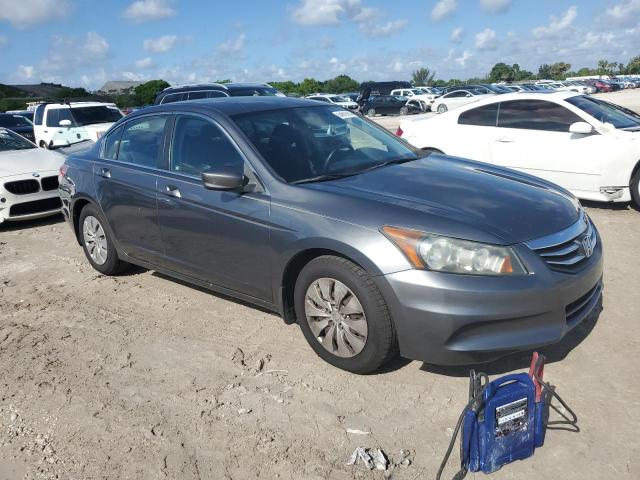 1HGCP2F38BA130547 - 2011 HONDA ACCORD LX GRAY photo 4