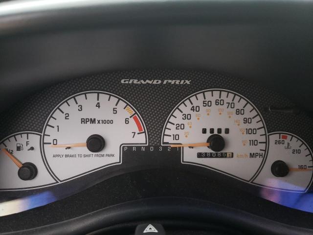 1G2WR52163F123875 - 2003 PONTIAC GRAND PRIX GTP SILVER photo 8