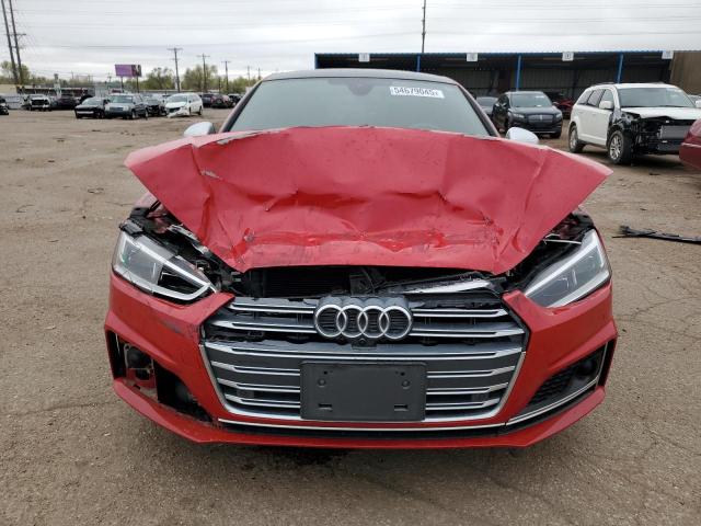 WAUC4CF58KA070166 - 2019 AUDI S5 PRESTIGE RED photo 5