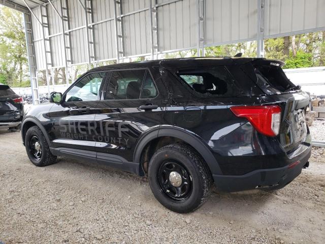 1FM5K8ABXRGA00263 - 2024 FORD EXPLORER POLICE INTERCEPTOR BLACK photo 2