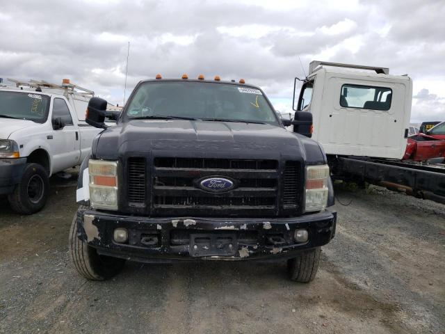 1FTXW43R98EA51171 - 2008 FORD F450 SUPER DUTY BLACK photo 5