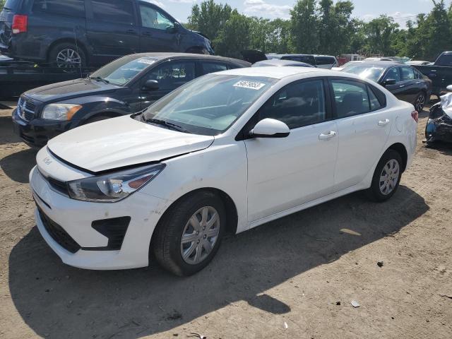 3KPA24AD8NE434561 - 2022 KIA RIO LX WHITE photo 1