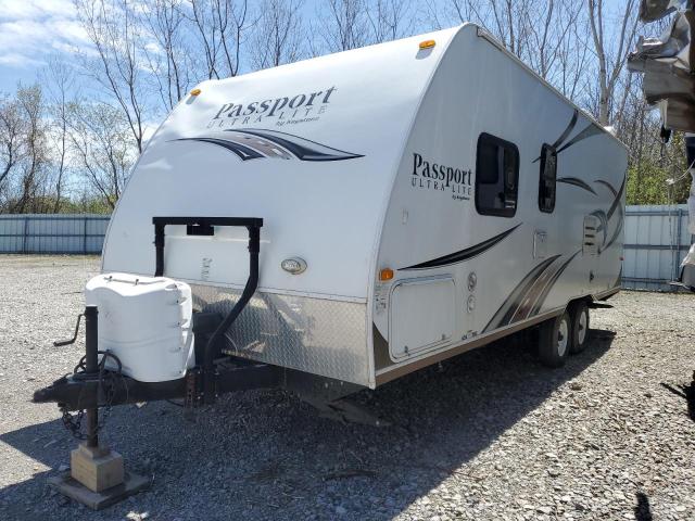 4YDT23828ET412197 - 2014 KEYSTONE PASSPORT WHITE photo 2