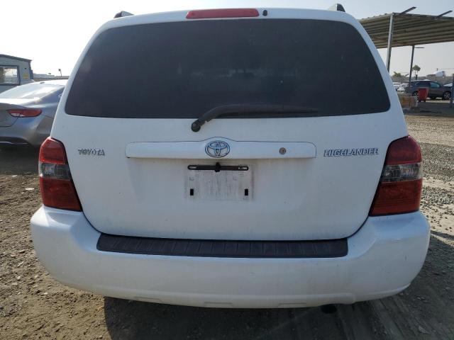 JTEDD21A040080491 - 2004 TOYOTA HIGHLANDER WHITE photo 6