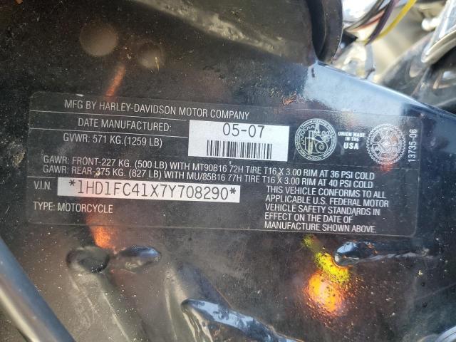 1HD1FC41X7Y708290 - 2007 HARLEY-DAVIDSON FLHTCUI 黑色 照片 9