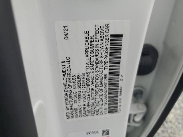 19UUB6F50MA010868 - 2021 ACURA TLX TECH A WHITE photo 12