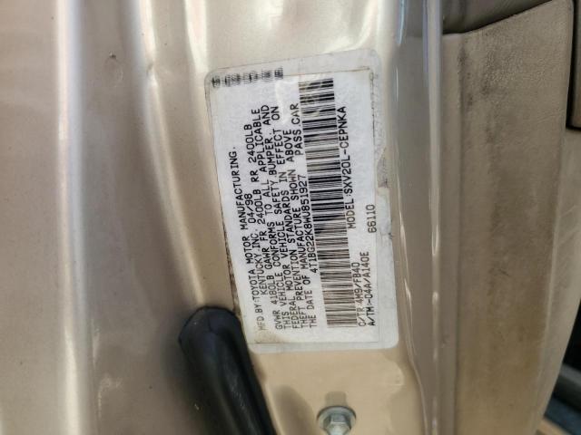 4T1BG22K8WU851927 - 1998 TOYOTA CAMRY CE SILVER photo 12