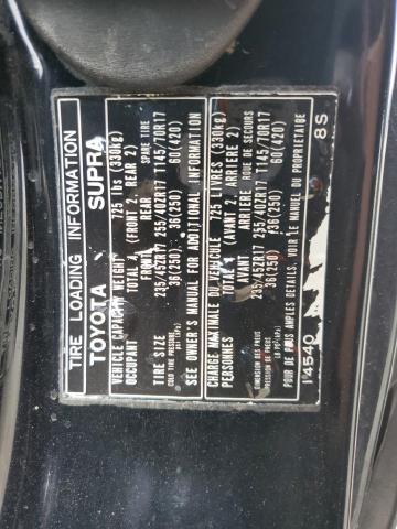 JT2JA82J3R0015345 - 1994 TOYOTA SUPRA SPORT ROOF 黑色 照片 12