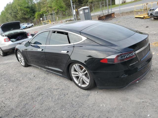 5YJSA1E21FF116677 - 2015 TESLA MODEL S BLACK photo 2