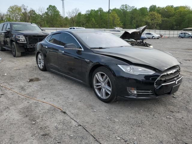 5YJSA1E21FF116677 - 2015 TESLA MODEL S BLACK photo 4