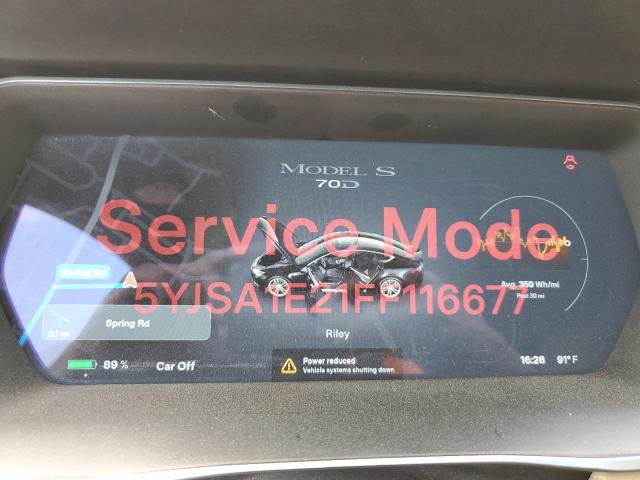 5YJSA1E21FF116677 - 2015 TESLA MODEL S BLACK photo 9