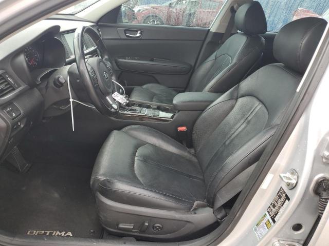 5XXGU4L34GG055611 - 2016 KIA OPTIMA EX SILVER photo 7