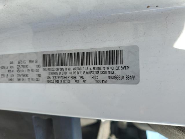 3C6TRVAG0HE512086 - 2017 RAM PROMASTER 1500 STANDARD WHITE photo 13