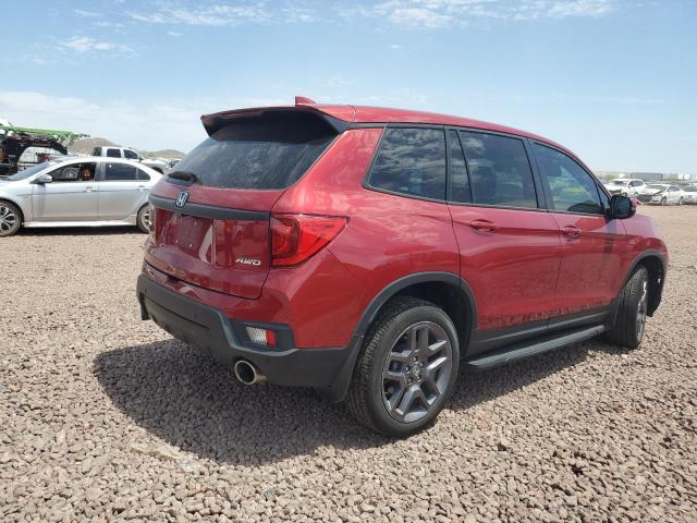 5FNYF8H51NB021352 - 2022 HONDA PASSPORT EXL RED photo 3