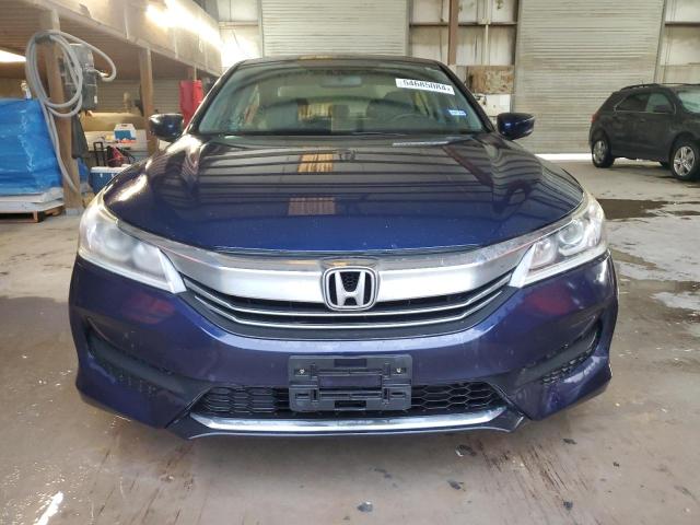 1HGCR2F37GA062453 - 2016 HONDA ACCORD LX BLUE photo 5