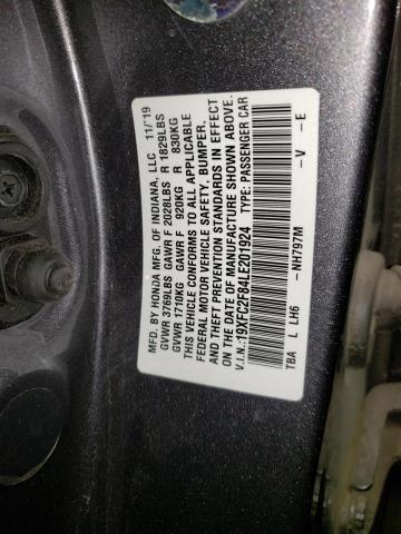 19XFC2F84LE201924 - 2020 HONDA CIVIC SPORT 灰色 照片 12