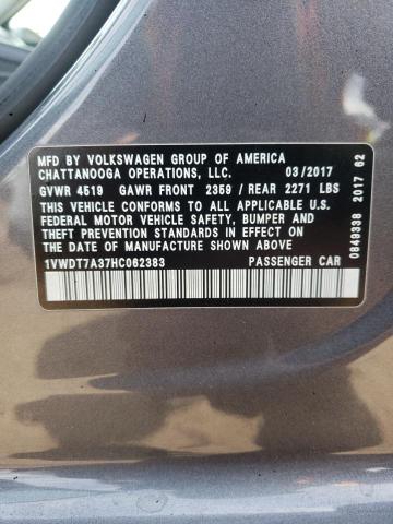 1VWDT7A37HC062383 - 2017 VOLKSWAGEN PASSAT R-LINE Boz foto 12