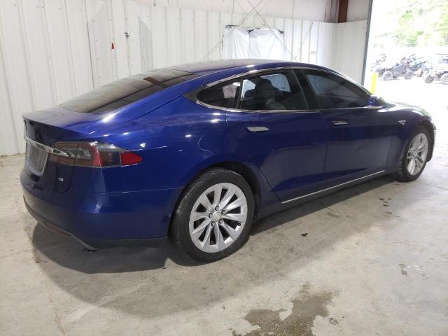 5YJSA1E17FF115525 - 2015 TESLA MODEL S BLUE photo 3