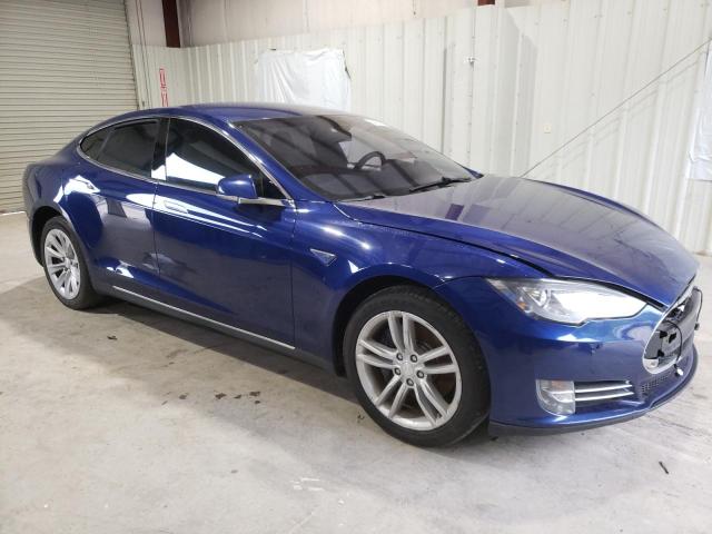5YJSA1E17FF115525 - 2015 TESLA MODEL S BLUE photo 4