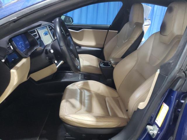 5YJSA1E17FF115525 - 2015 TESLA MODEL S BLUE photo 7