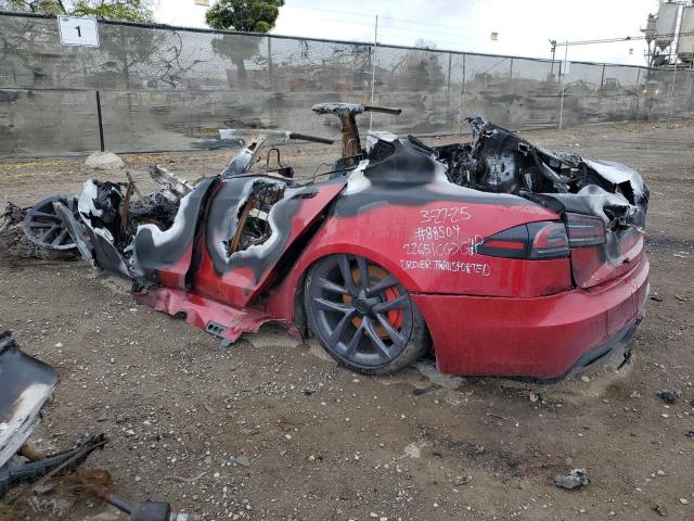 5YJSA1E65PF525771 - 2023 TESLA MODEL S 红色 照片 2