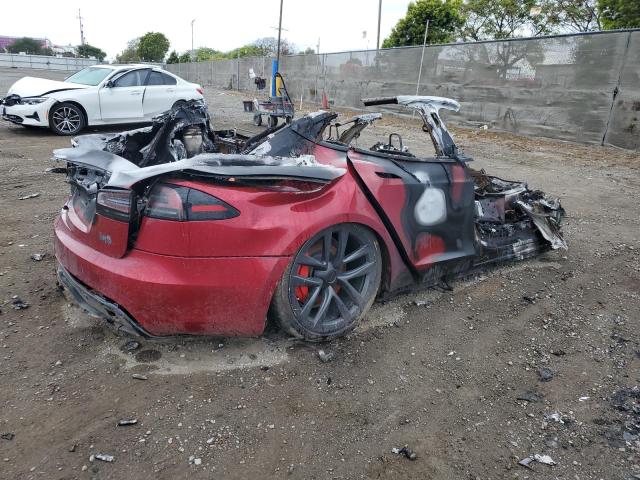 5YJSA1E65PF525771 - 2023 TESLA MODEL S 红色 照片 3