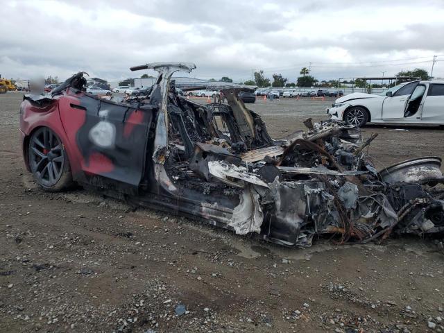 5YJSA1E65PF525771 - 2023 TESLA MODEL S 红色 照片 4