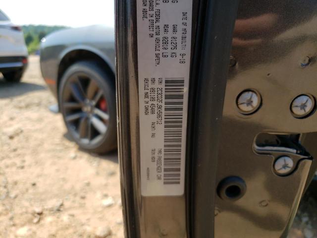 2C3CDZFJ9KH506712 - 2019 DODGE CHALLENGER R/T SCAT PACK GRAY photo 12